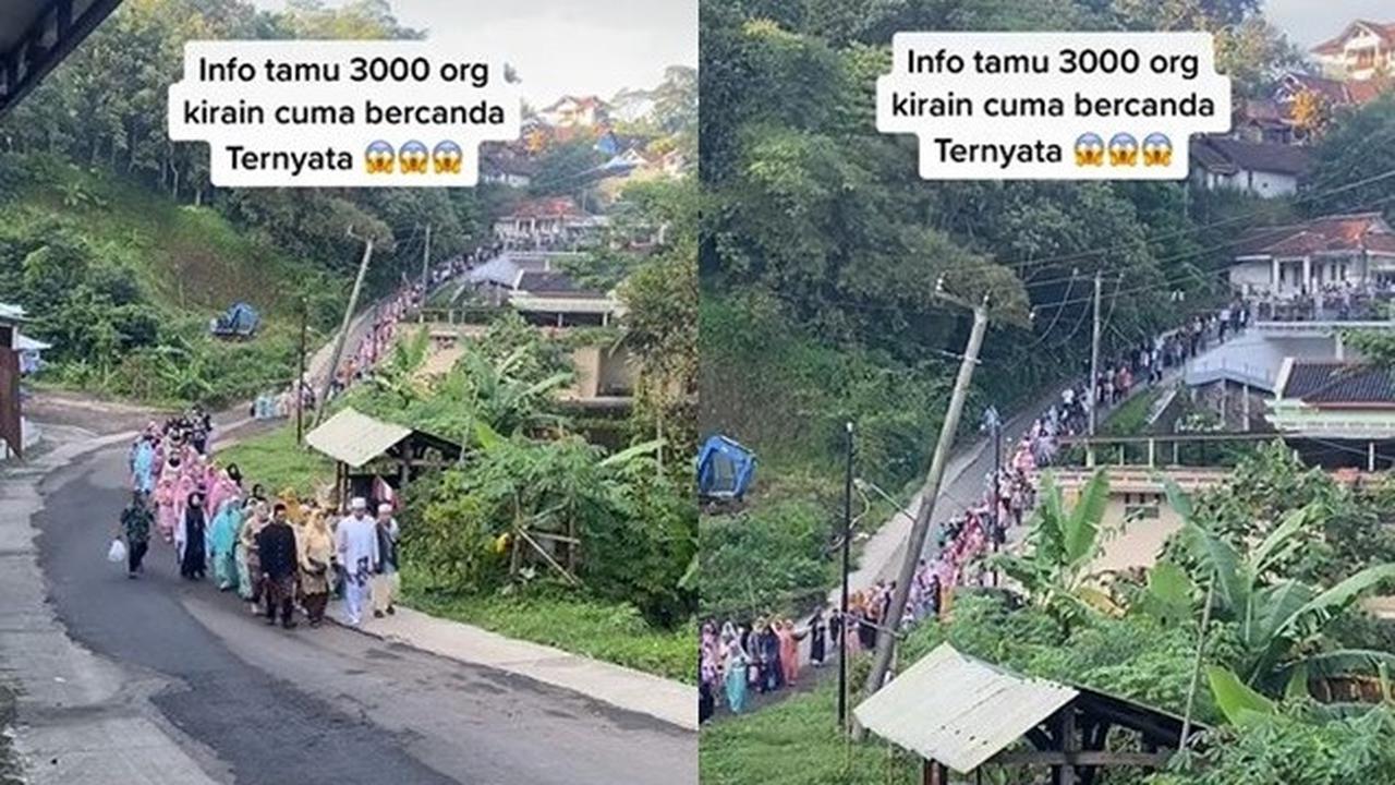 Viral, Pengantin Pria Bawa Rombongan 3.000 Orang di Acara Pernikahannya