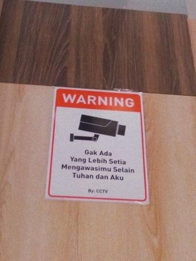 6 Peringatan di Tempat Umum Ini Malah Bikin Baper yang Baca