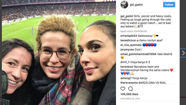 Gal Gadot Nonton El Clasico