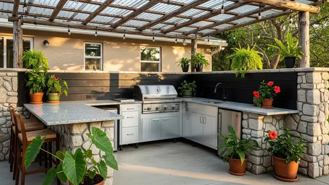 Contoh Dapur Belakang Rumah Ukuran Kecil yang Tidak Mudah Kena Tempias Hujan