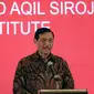 Menko Maritim Luhut Binsar Panjaitan memberikan sambutan pada acara Deklarasi Said Aqil Siroj (SAS) Institute di Jakarta, Rabu,(1/8). SAS Institute sebuah organisasi simbol perjuangan gagasan Islam Nusantara. (Liputan6.com/Johan Tallo)