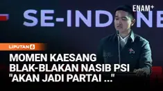 Ketua Umum PSI Kaesang Pangarep memberikan sambutan saat pembukaan Rakernas PSI, Kamis (29/1). Dalam sambutannya, Kaesang ingin PSI menjadi partai yang besar.