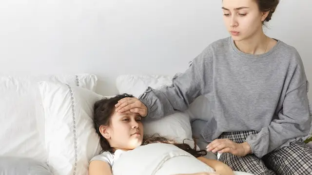 Ilustrasi sakit demam