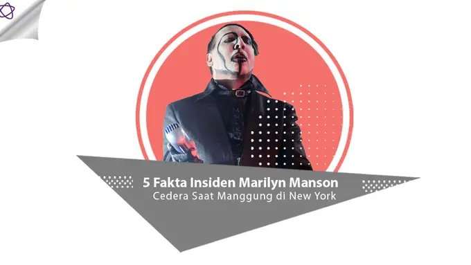 [Bintang] 5 Fakta Insiden Marilyn Manson Cedera Saat Manggung di New York