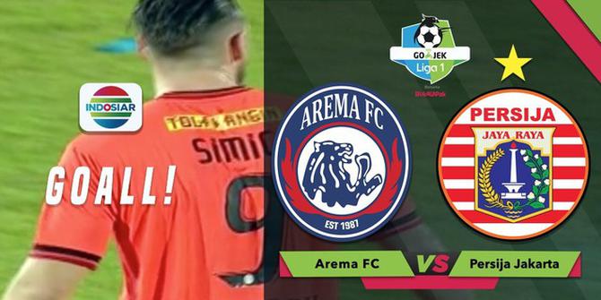 VIDEO: Tandukan Marko Simic Buat Gawang Arema FC Kebobolan