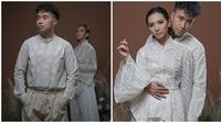 Vidi Aldiano dan Sheila Dara tampil menawan dengan outfit kimono putih. (Sumber: Instagram/willymulyadi27)