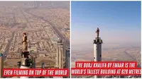 Aksi Pramugari Emirate Panjat Puncak Gedung Burj Khalifa untuk Iklan Curi Perhatian (sumber: Instagram/emirates)