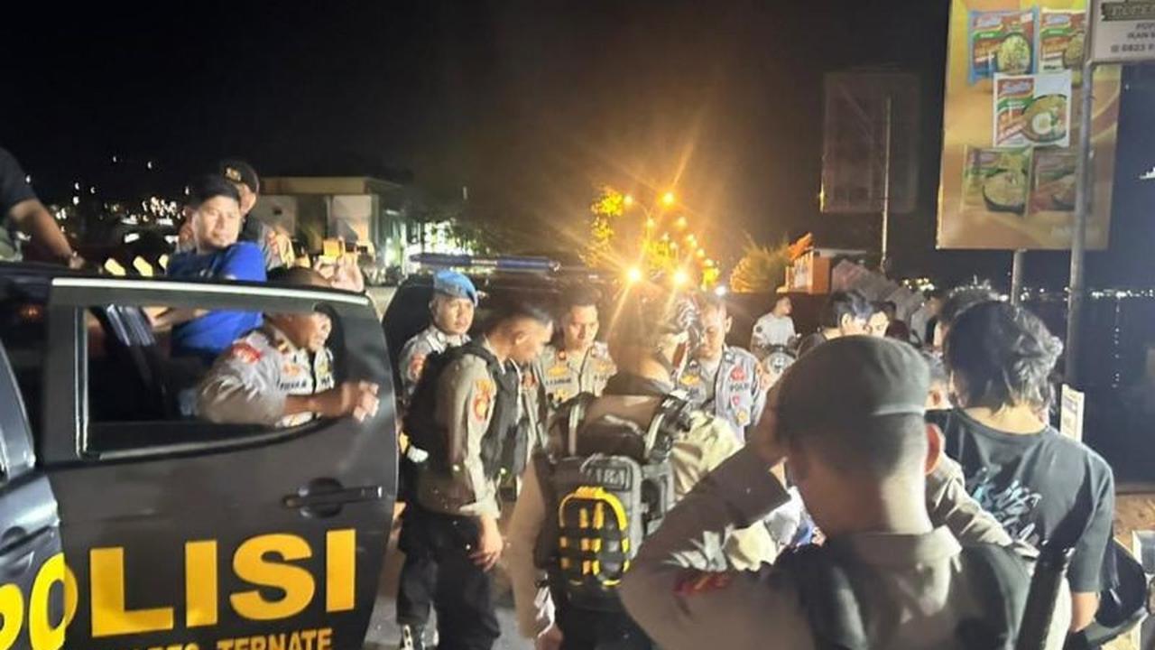 Patroli Cipta Kondisi Polres Ternate Tertibkan Pesta Larut Malam dan Amankan Pemuda Mabuk