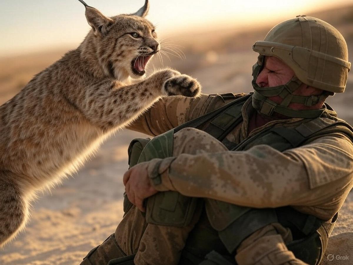 hewan lynx serang tentara israel