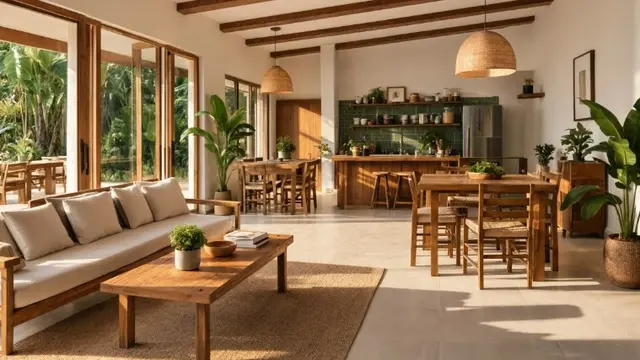 Inspirasi Rumah Kampung Minimalis untuk Slow Living (AI Generated)
