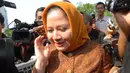 Wardhatul Asriah, istri tersangka Suryadharma Ali penuhi panggilan KPK (Liputan6.com/Miftahul Hayat)