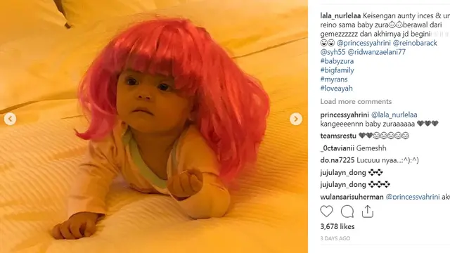 unggahan Instagram Lala Nurlela, kakak ipar Syahrini (https://www.instagram.com/p/BvOxDgChaOX/)