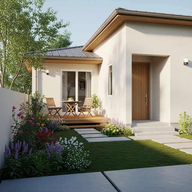 Desain Rumah Sederhana 1 Lantai dengan Teras Minimalis