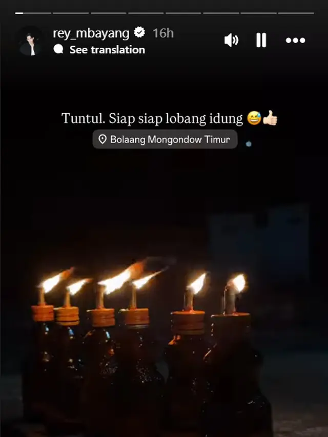 6 Potret Kegiatan Rey Mbayang di Kampung Halaman, Mudik Lebaran Bareng Anak dan Istri