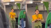 Viral Video BD Seorang Pramugari yang Diduga Selingkuhan Pilot 'E' Suami Ira Nandha, Terlihat Jutek dan Cemberut (Tangkapan Layar Twitter)