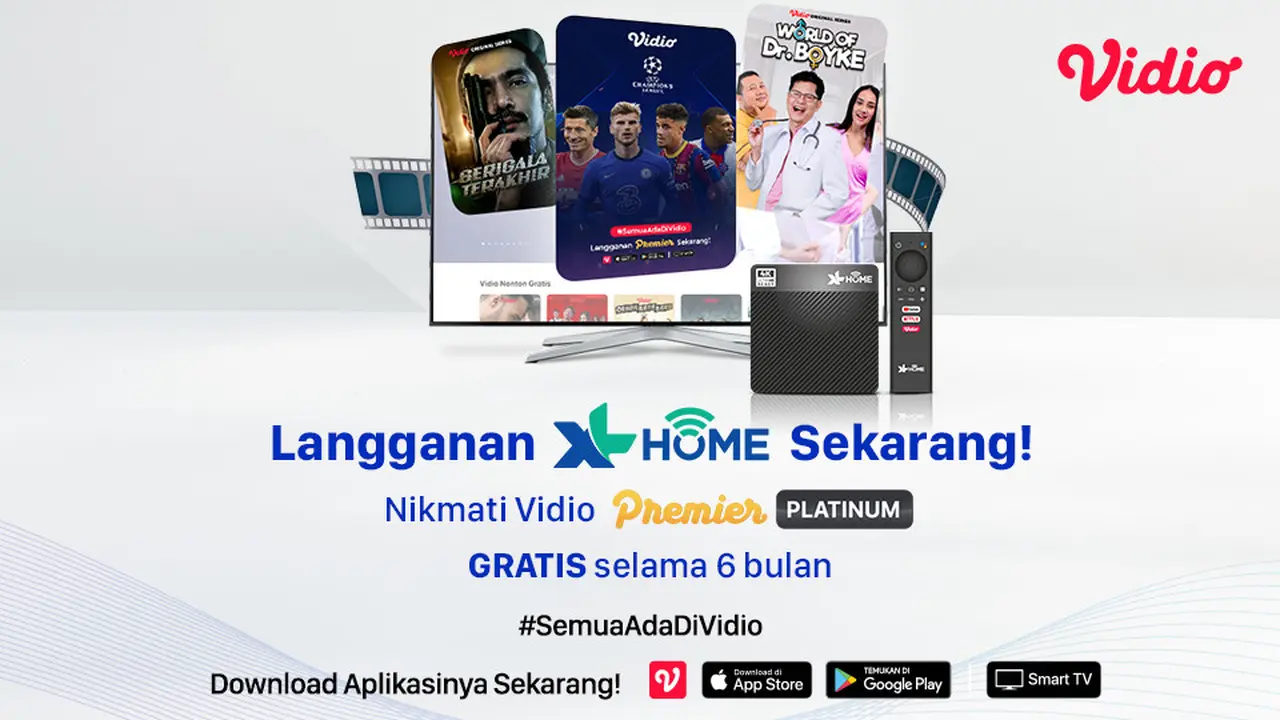 Layanan Vidio kini bisa dinikmati para pelanggan XL Home.