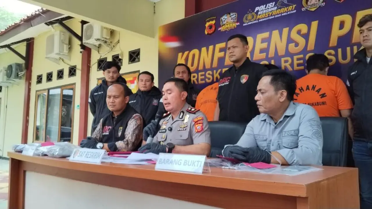 Polisi menangkap tiga tersangka pembunuhan di Sukabumi