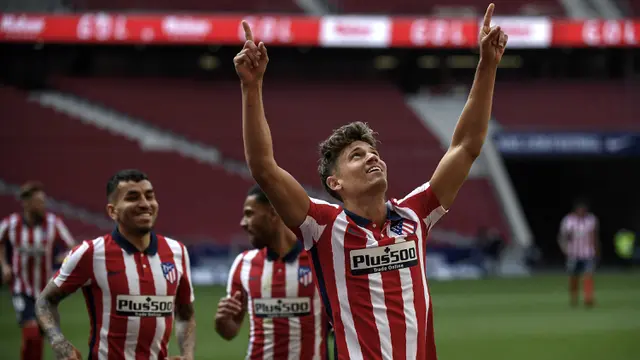 FOTO: Atletico Madrid Tetap di Puncak usai Benamkan Eibar 5-0 - Marcos Llorente