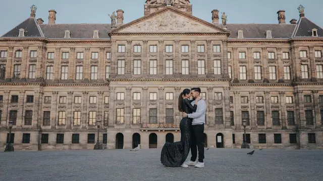 8 Potret Prewedding Ayu Maulida dan Calon Suami di Belanda, Tampil Elegan Pakai Sequined Dress