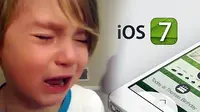 [VIDEO] Tak Suka Tampilan iOS 7, Balita Ini Menangis Histeris