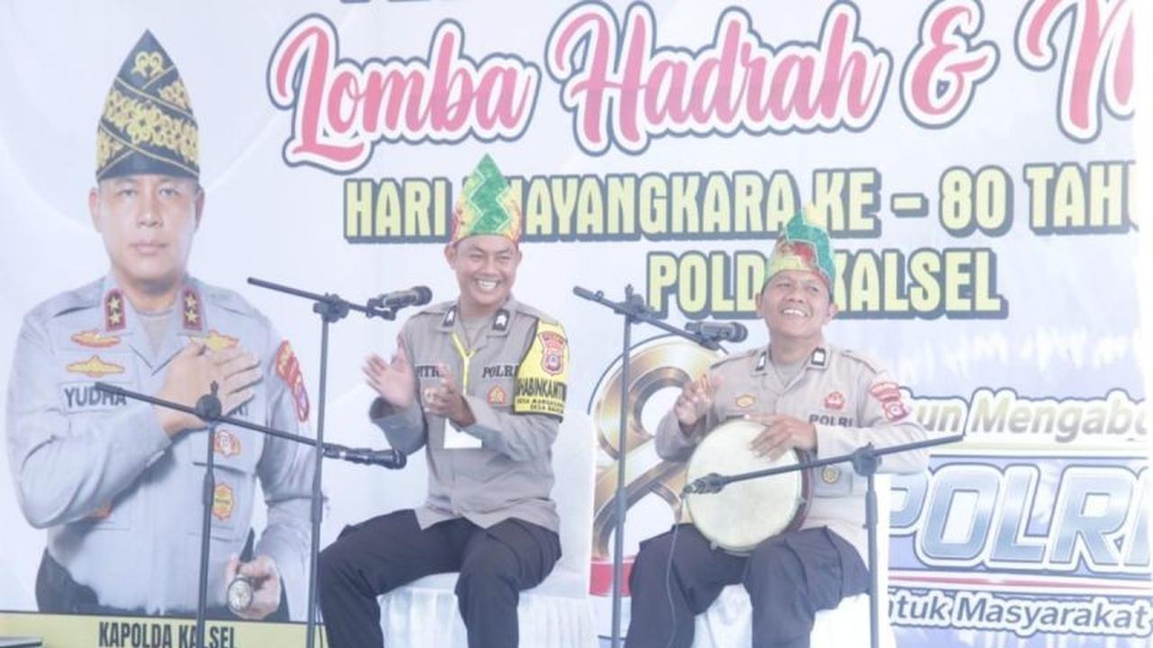 Polda Kalsel Lestarikan Seni Budaya Banjar Lewat Lomba Madihin dan Hadrah
