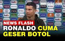 VIDEO: Tindakan Ronaldo Buat Perusahaan Minuman Soda Merugi Rp57 Triliun