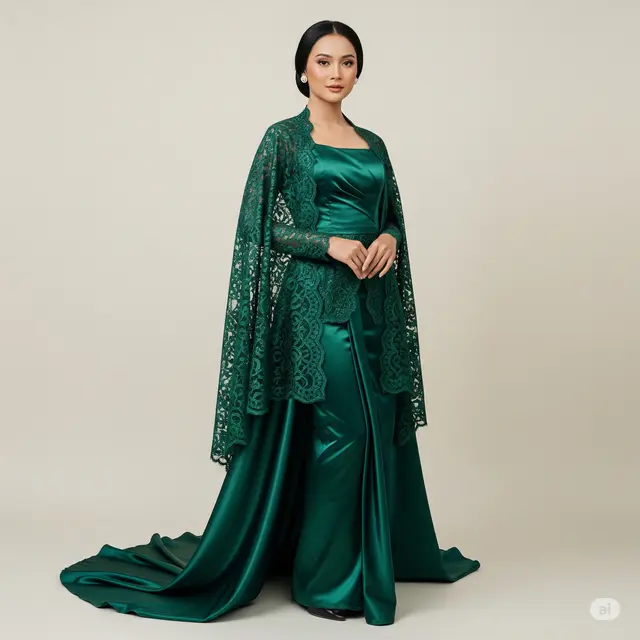 11 Model Baju Satin Kombinasi Brokat Terbaru yang Elegan dan Menawan