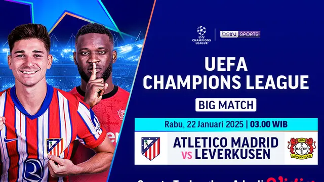Big Match Liga Champions: Atlético Madrid vs Leverkusen di Vidio