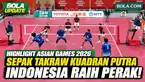 Highlight pertandingan final sepak takraw kuadran putra Asian Games Aichi-Nagoya 2026. Tim Indonesia harus mengakui keunggulan Jepang setelah kalah 1-2 dengan skor 15-17, 15-9, 13-15. Indonesia pun membawa pulang medali perak dari nomor kuadran putra...