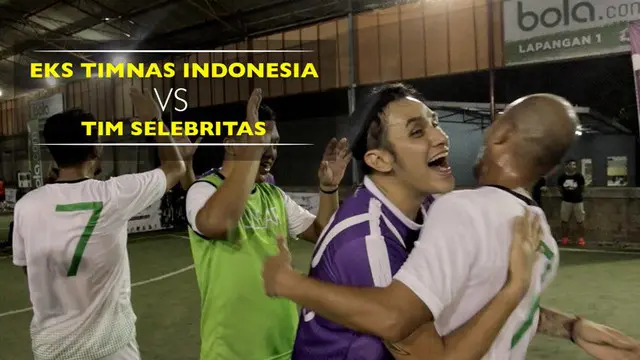Laga Seru Eks Timnas Vs Tim Selebritas Meriahkan Bintang Bola Anniversary