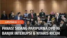 Sidang Paripurna DPD RI yang digelar Jumat siang nyaris ricuh, suasana panas terjadi ketika sejumlah anggota DPD berebut interupsi saat Ketua DPD membacakan draft tata tertib sidang.