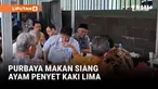 Momen sederhana kembali ditampilkan Menteri Keuangan Purbaya Yudhi Sadewa. Kini dia terlihat santai berbincang di sebuah penjual makan Ayam Penyet Cabe Ijo kaki lima.
