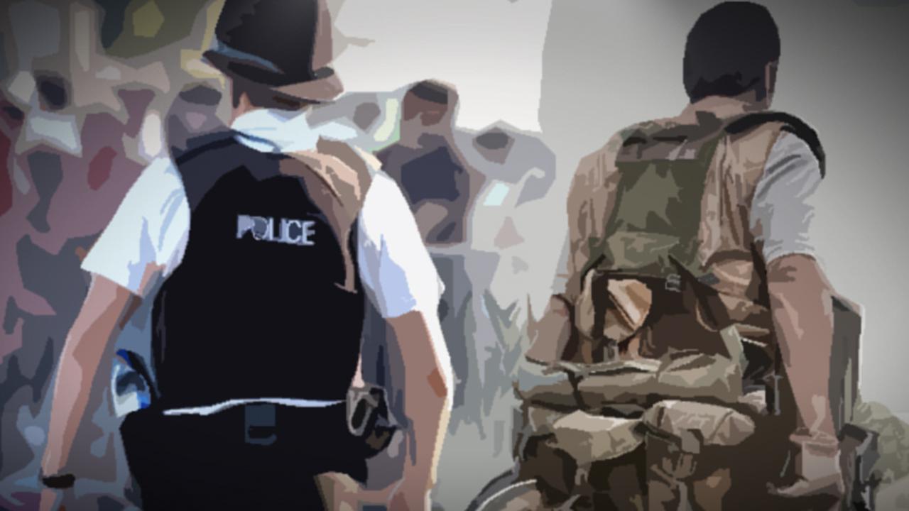 Ilustrasi Polisi dan Militer