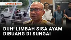 Kita ajak ke Jombang, Jawa Timur, buat melihat sejumlah pria yang membuang limbah sisa ayam potong satu pikap ke Sungai Brantas.