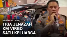 Ada tiga jenazah korban KM Virgo Transport 8, berhasil diidentifikasi Tim DVI Polda Kalimantan Selatan. Ketiganya merupakan satu keluarga, yaitu pasangan suami istri dan paman mereka.