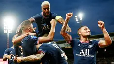 Paris Saint-Germain (PSG) masih manjaga tren positif mereka dengan meraih kemenangan di Liga Prancis 2021/2022. Kali ini yang menjadi korbanya adalah Brest. (Foto: AFP/Loic Venance)