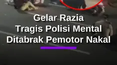 Seorang anggota polisi ditabrak pengendara sepeda motor yang berusaha menghindari razia keamanan dan ketertiban masyarakat (Kamtibmas) di Jalan Hasanuddin, tepat di depan Markas Polsek Ujung Pandang, Kota Makassar, Sulawesi Selatan pada Sabtu (23/5/2026) malam. Beruntung, anggota polisi tersebut ...