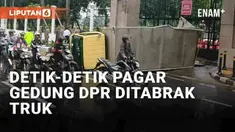 Insiden kecelakaan terjadi di lingkungan Gedung DPR RI Senayan. Sebuah truk menabrak pagar Gedung DPR RI pada Selasa (6/4/2024) siang. Detik-detik kecelakaan terekam CCTV, truk dari arah timur menuju ke Jl. Gatot Subroto, Jakarta Pusat.