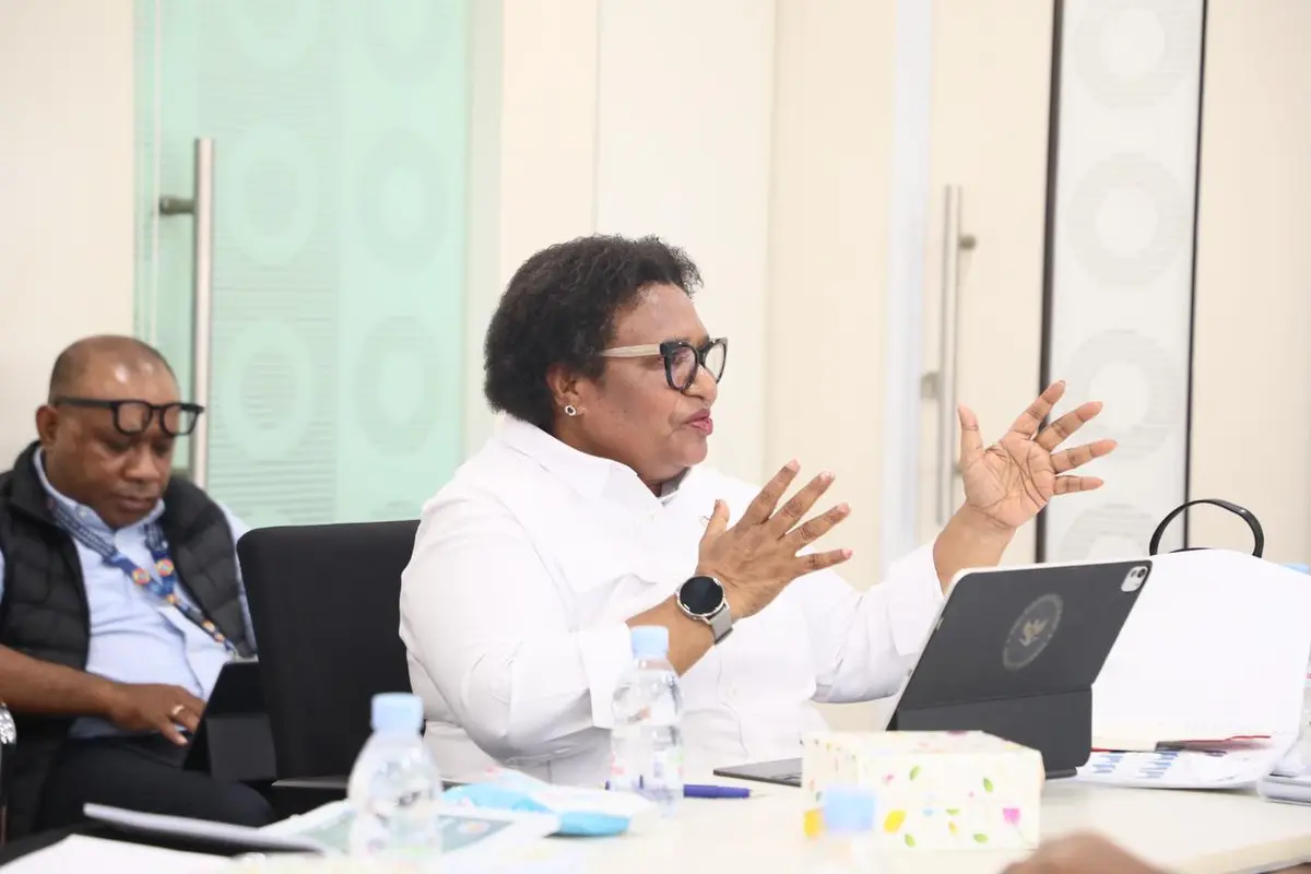 Wakil Menteri Dalam Negeri (Wamendagri) Ribka Haluk saat menghadiri acara Rapat Pleno Komite Eksekutif Percepatan Pembangunan (KEPP) Otsus Papua di Kantor KEPP, Gedung Kwarnas Pramuka, Jakarta, Rabu (1/7/2026). (Dok. Istimewa)