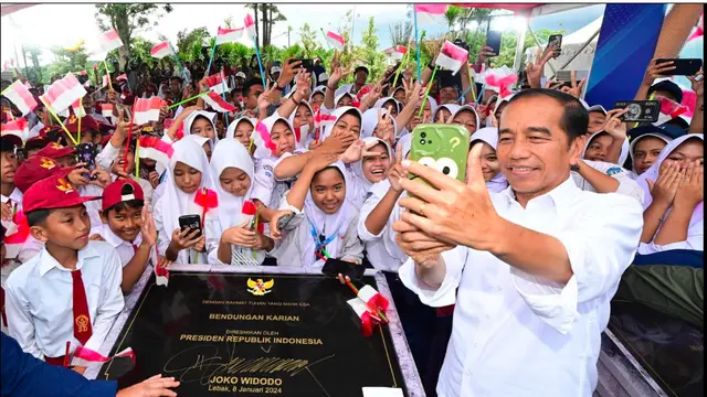 Presiden Jokowi Resmikan Bendungan Karian di Banten