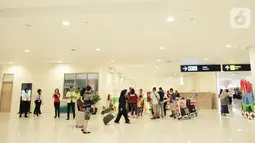 Suasana di terminal kedatangan Bandara Internasional Yogyakarta (YIA), Rabu (11/11/2020). Proyek yang dikerjakan selama 20 bulan menggunakan lebih dari 300 ribu liter cat pelapis pada seluruh rangka baja oleh PT ICI Paints Indonesia dan PT International Paint Indonesia. (Liputan6.com/Pool)