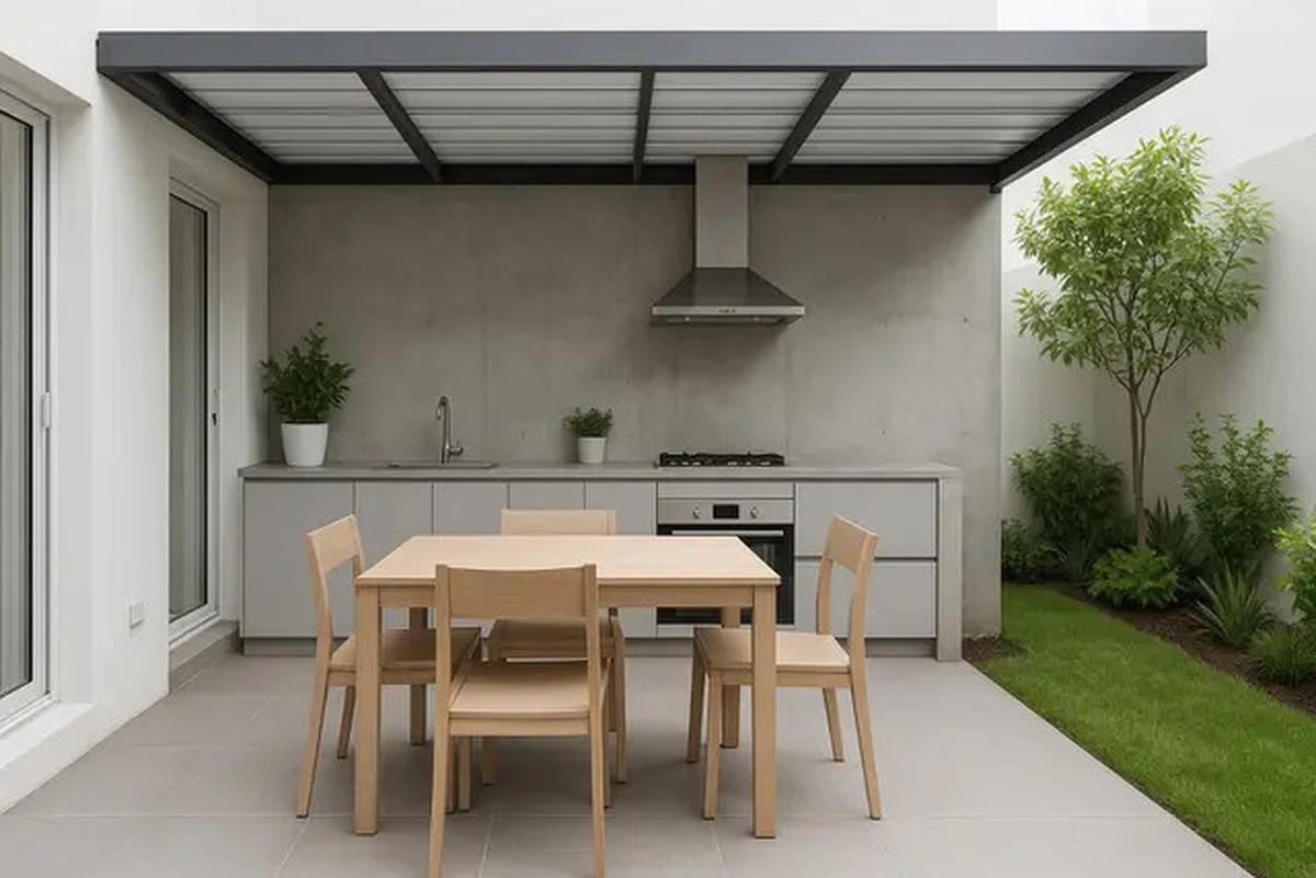 7 Inspirasi Model Rumah Sederhana dengan Dapur Outdoor Tren 2025, Nyaman untuk Kumpul Keluarga