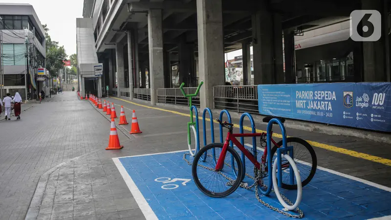 Akhir 2019, Parkir Sepeda Bakal Tersedia di Stasiun MRT dan Halte Transjakarta