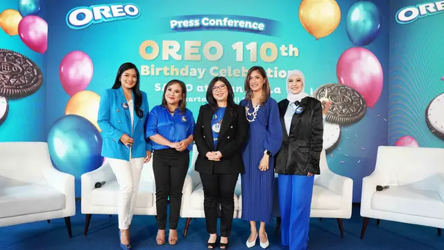 Titi Kamal menghadiri konferensi pers “Oreo 110th Birthday #WishOreo110” di Jakarta pekan ini.