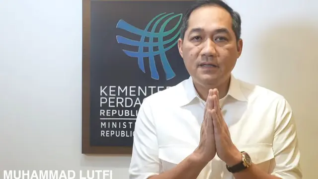 Menteri Perdagangan (Mendag) Muhammad Lutfi dalam pernyataan terkait pencabutan larangan ekspor sementara CPO dan turunannya, Jumat (20/5/2022).
