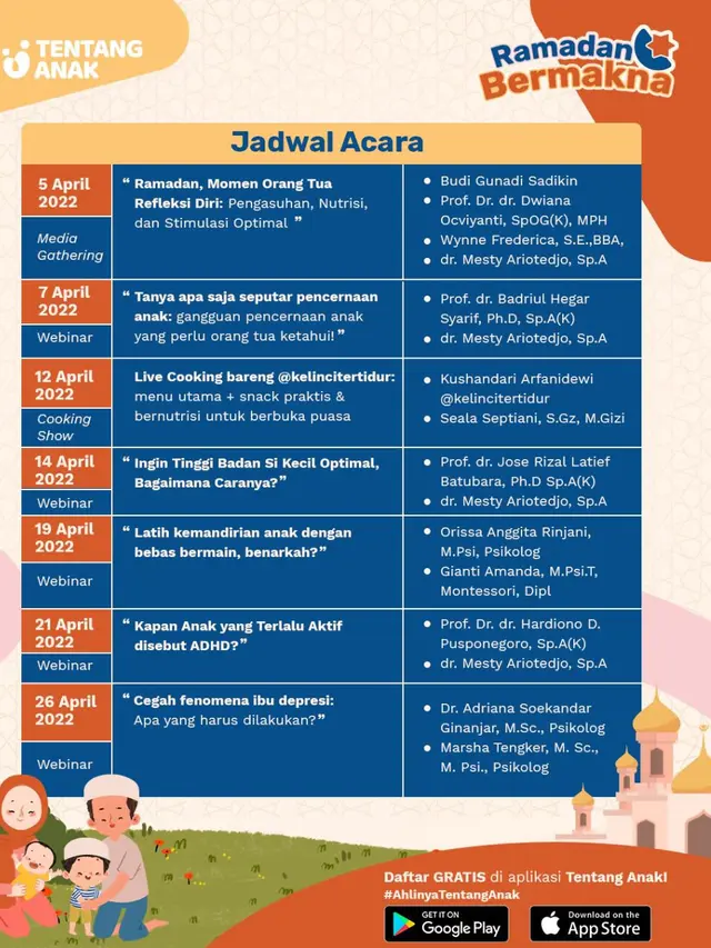 Rangkaian Edukatif Tentang Anak Selama Bulan Ramadan