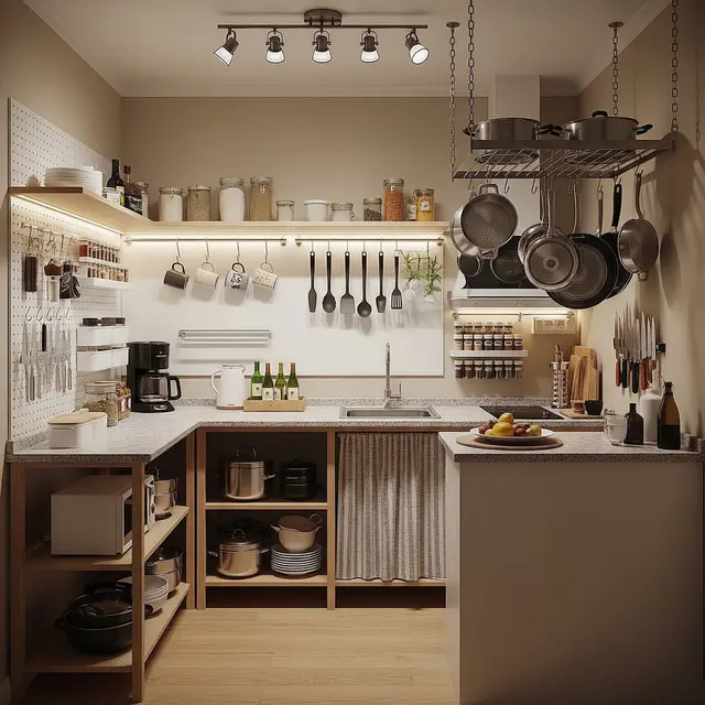 7 Inspirasi Dapur Kecil di Rumah 5x9 yang Fungsional (Image by Gemini AI)