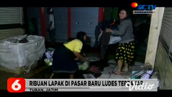 VIDEO: Pedagang Pasar Baru Tuban Berharap Segera Dibangun Kios Usai Kebakaran