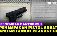 VIDEO: Ini Pistol & Surat Pelaku Penembakan MUI, Tantang Jenderal Polisi Siap Mati