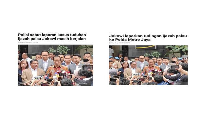 Cek fakta artikel Jokowi akan bertobat jika ijazahnya dinyatakan palsu
